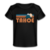 Tahoe, California Baby T-Shirt - Organic Retro Mountain Tahoe Infant T-Shirt - black