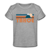 Tahoe, California Baby T-Shirt - Organic Retro Mountain Tahoe Infant T-Shirt - heather gray