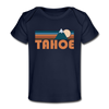 Tahoe, California Baby T-Shirt - Organic Retro Mountain Tahoe Infant T-Shirt - dark navy
