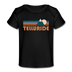 Telluride, Colorado Baby T-Shirt - Organic Retro Mountain Telluride Infant T-Shirt - black