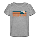 Telluride, Colorado Baby T-Shirt - Organic Retro Mountain Telluride Infant T-Shirt - heather gray