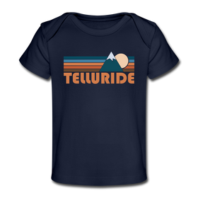 Telluride, Colorado Baby T-Shirt - Organic Retro Mountain Telluride Infant T-Shirt