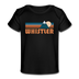 Whistler, Canada Baby T-Shirt - Organic Retro Mountain Whistler Infant T-Shirt - black