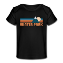 Winter Park, Colorado Baby T-Shirt - Organic Retro Mountain Winter Park Infant T-Shirt - black