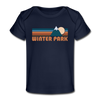 Winter Park, Colorado Baby T-Shirt - Organic Retro Mountain Winter Park Infant T-Shirt - dark navy