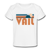 Vail, Colorado Baby T-Shirt - Organic Retro Mountain Vail Infant T-Shirt - white
