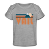 Vail, Colorado Baby T-Shirt - Organic Retro Mountain Vail Infant T-Shirt - heather gray