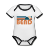 Bend, Oregon Baby Bodysuit - Organic Retro Mountain Bend Baby Bodysuit