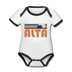 Alta, Utah Baby Bodysuit - Organic Retro Mountain Alta Baby Bodysuit - white/black