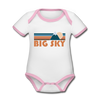 Big Sky, Montana Baby Bodysuit - Organic Retro Mountain Big Sky Baby Bodysuit