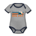 Big Sky, Montana Baby Bodysuit - Organic Retro Mountain Big Sky Baby Bodysuit - heather gray/navy