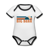 Big Bear, California Baby Bodysuit - Organic Retro Mountain Big Bear Baby Bodysuit