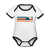 Breckenridge, Colorado Baby Bodysuit - Organic Retro Mountain Breckenridge Baby Bodysuit - white/black