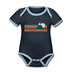 Breckenridge, Colorado Baby Bodysuit - Organic Retro Mountain Breckenridge Baby Bodysuit - navy/sky