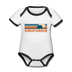 California Baby Bodysuit - Organic Retro Mountain California Baby Bodysuit - white/black