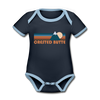 Crested Butte, Colorado Baby Bodysuit - Organic Retro Mountain Crested Butte Baby Bodysuit
