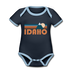 Idaho Baby Bodysuit - Organic Retro Mountain Idaho Baby Bodysuit - navy/sky