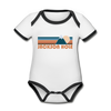 Jackson Hole, Wyoming Baby Bodysuit - Organic Retro Mountain Jackson Hole Baby Bodysuit
