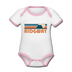 Ridgway, Colorado Baby Bodysuit - Organic Retro Mountain Ridgway Baby Bodysuit - white/pink