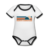 North Carolina Baby Bodysuit - Organic Retro Mountain North Carolina Baby Bodysuit