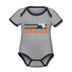 Oregon Baby Bodysuit - Organic Retro Mountain Oregon Baby Bodysuit - heather gray/navy