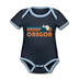 Oregon Baby Bodysuit - Organic Retro Mountain Oregon Baby Bodysuit - navy/sky