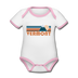 Vermont Baby Bodysuit - Organic Retro Mountain Vermont Baby Bodysuit - white/pink