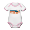Vermont Baby Bodysuit - Organic Retro Mountain Vermont Baby Bodysuit