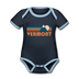 Vermont Baby Bodysuit - Organic Retro Mountain Vermont Baby Bodysuit - navy/sky