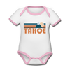 Tahoe, California Baby Bodysuit - Organic Retro Mountain Tahoe Baby Bodysuit