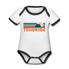 Telluride, Colorado Baby Bodysuit - Organic Retro Mountain Telluride Baby Bodysuit
