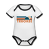 Truckee, California Baby Bodysuit - Organic Retro Mountain Truckee Baby Bodysuit - white/black