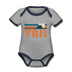 Vail, Colorado Baby Bodysuit - Organic Retro Mountain Vail Baby Bodysuit - heather gray/navy
