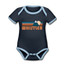 Whistler, Canada Baby Bodysuit - Organic Retro Mountain Whistler Baby Bodysuit - navy/sky