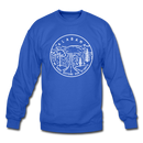 Alabama Sweatshirt - State Design Alabama Crewneck Sweatshirt - royal blue