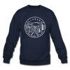 Alabama Sweatshirt - State Design Alabama Crewneck Sweatshirt - navy