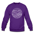 Alaska Sweatshirt - State Design Alaska Crewneck Sweatshirt - purple