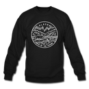 Alaska Sweatshirt - State Design Alaska Crewneck Sweatshirt - black