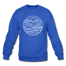 Alaska Sweatshirt - State Design Alaska Crewneck Sweatshirt - royal blue