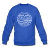 Alaska Sweatshirt - State Design Alaska Crewneck Sweatshirt - royal blue