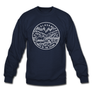 Alaska Sweatshirt - State Design Alaska Crewneck Sweatshirt - navy