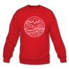 Alaska Sweatshirt - State Design Alaska Crewneck Sweatshirt - red