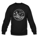 California Sweatshirt - State Design California Crewneck Sweatshirt - black