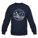 California Sweatshirt - State Design California Crewneck Sweatshirt - navy