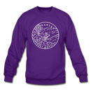 Arkansas Sweatshirt - State Design Arkansas Crewneck Sweatshirt - purple