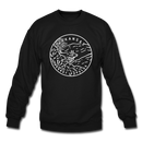Arkansas Sweatshirt - State Design Arkansas Crewneck Sweatshirt - black