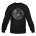 Arkansas Sweatshirt - State Design Arkansas Crewneck Sweatshirt - black