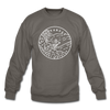 Arkansas Sweatshirt - State Design Arkansas Crewneck Sweatshirt - asphalt gray