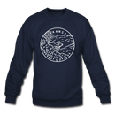 Arkansas Sweatshirt - State Design Arkansas Crewneck Sweatshirt - navy