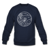 Arkansas Sweatshirt - State Design Arkansas Crewneck Sweatshirt - navy